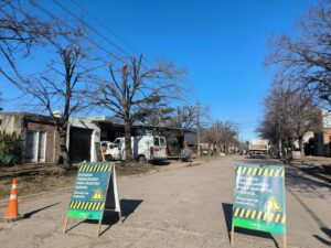 El Municipio interviene en calle Libertad para resolver los problemas generados por una obra inconclusa